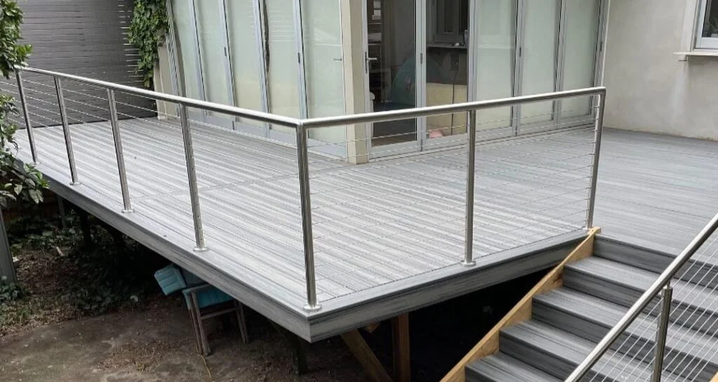 Full stainless steel balustrade deck Sydney — The Decksmith