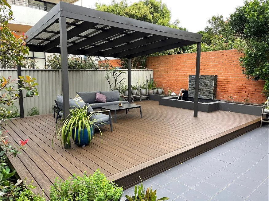 Trex composite deck with pergola Sydney — The Decksmith