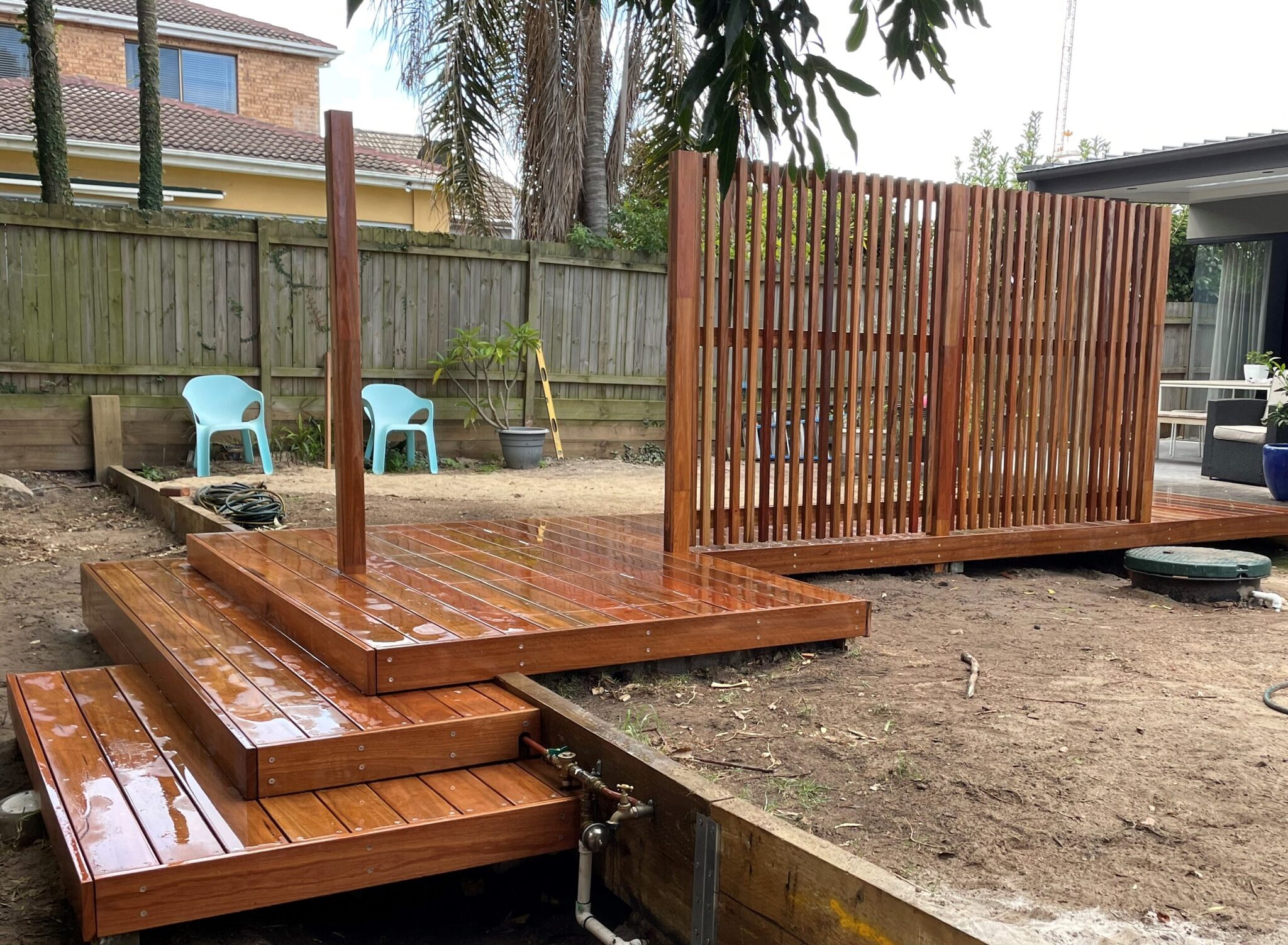 Cascading Spotted Gum entry steps