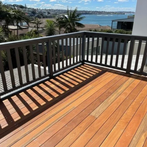 Custom Spotted Gum deck build