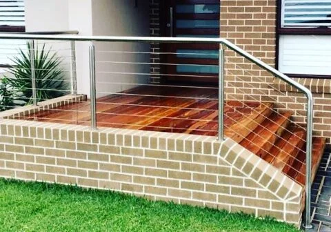 Spotted Gum front entrance deck in Little Bay
