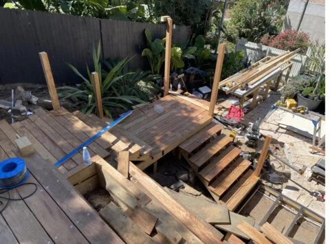 Completed usable deck stairs, Bronte — The Decksmith
