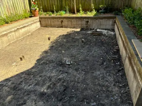 Clear site ready for new framing in Bondi Junction