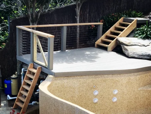 Coastal NewTechWood deck build.