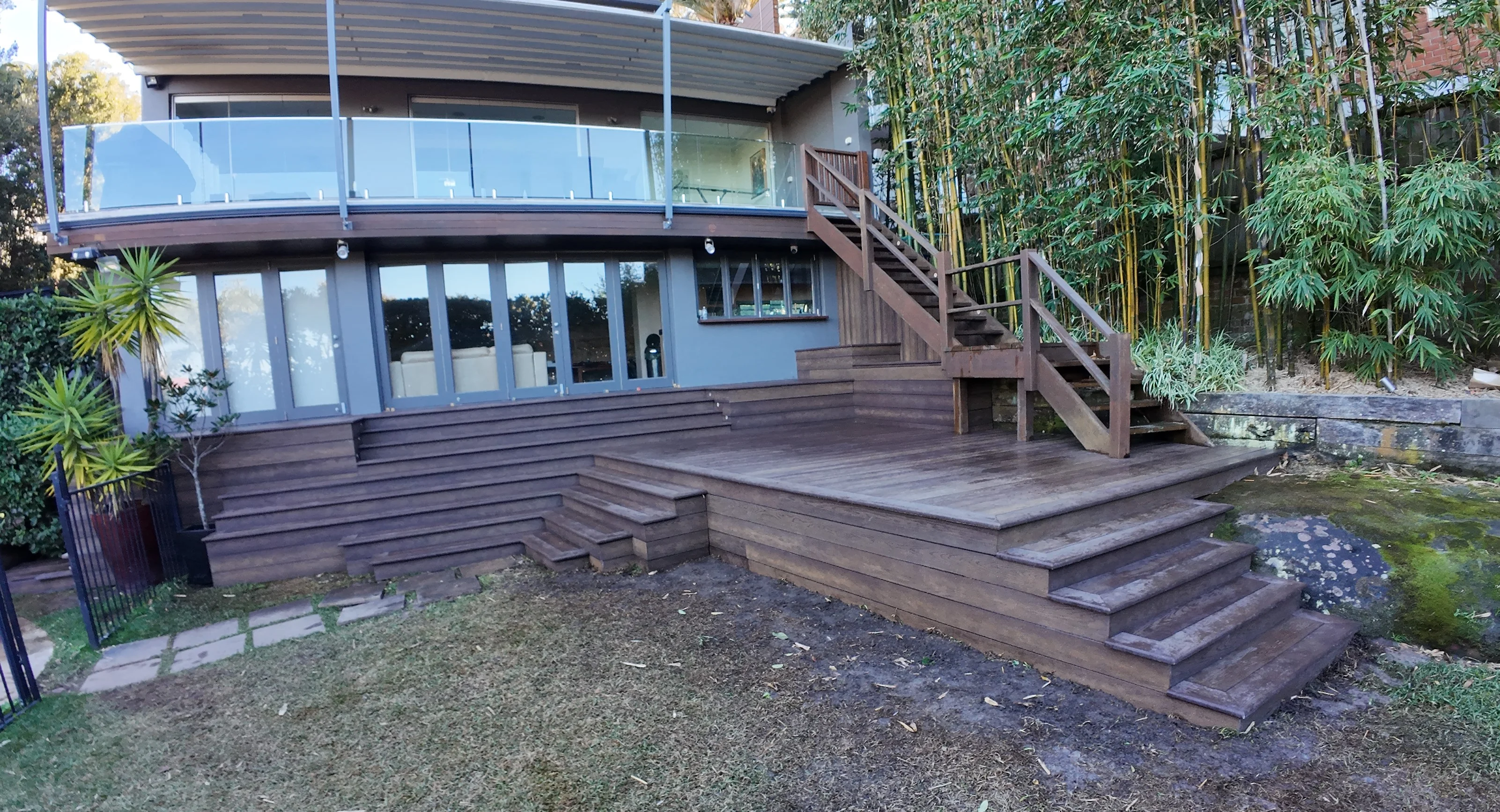 Completed Millboard Antique Oak deck, Vaucluse