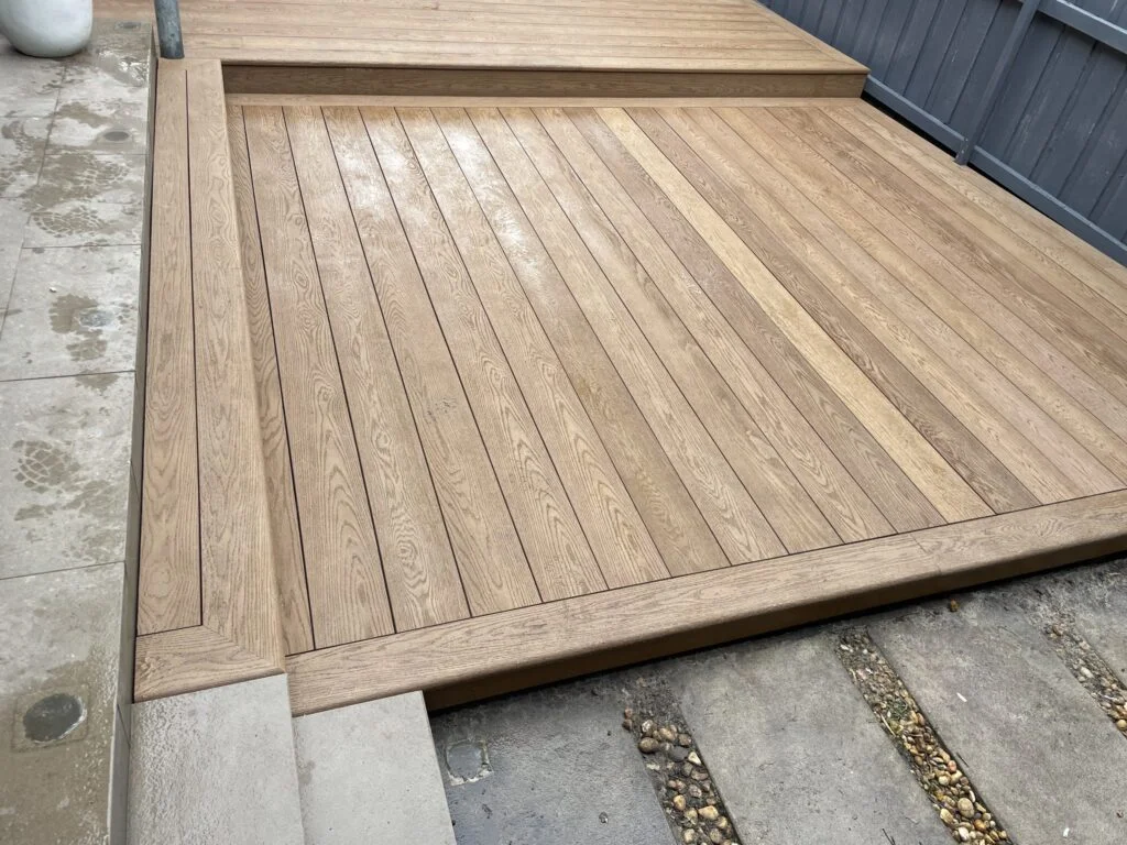 Mitred picture-frame border detail on a Millboard low deck in Matraville